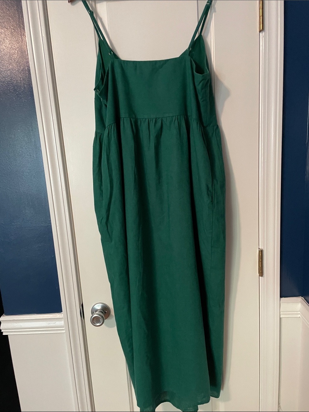 LOFT Teal Green V-Neck Maxi Dress - Picture 5 of 6